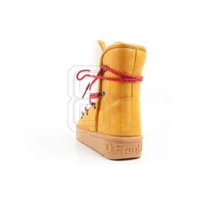 5. D.Franklin women's winter snow boots, fashionable fur lining, mustard color