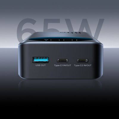 11. Joyroom JR-PBF05 Pro 30000mAh 65W Powerbank with Digital Display 2x USB-C 1x USB-A - Black