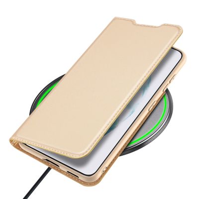 7. Dux Ducis Skin Pro Holster Cover Flip Cover for Samsung Galaxy S22 + (S22 Plus) gold