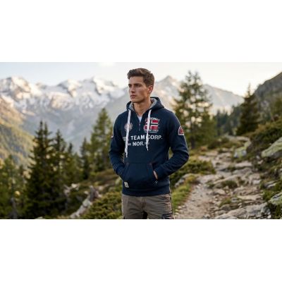 7. Men’s sweatshirt Geographical Norway GOPTAINE MEN 100 EO BS2 (WT1885H/GN-NAVY)