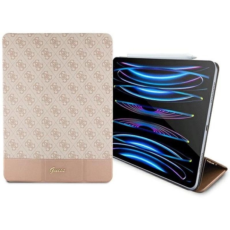 3. Guess 4G Stripe Allover case for iPad Pro 12.9" - pink