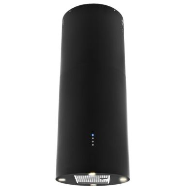 Cylindrical island hood AKPO WK-4 ISLA BALMERA BLACK (tube, mechanical control)