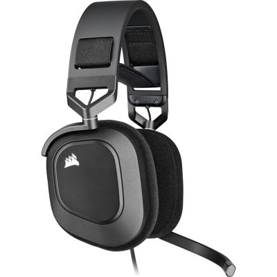 4. Corsair HS80 RGB USB Headset, Wired, Handheld, Gaming, Carbon