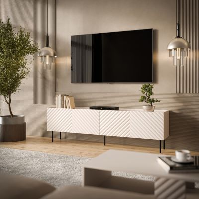 3. 4D TV cabinet LUCCA 200x40x59 cashmere