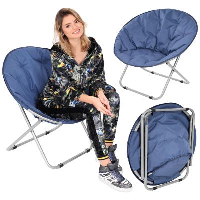 11. MOON CAMPING CHAIR 82x68x79CM NAVY BLUE ENERO CAMP