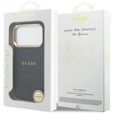 8. Guess Peony Hot Stamp MagSafe Case for iPhone 17 Pro - Blue