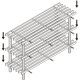 7. SHELVES 3-LEVEL WOODEN SHOE RACK ALPINA