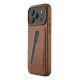 Mujjo Wallet Leather Case - MagSafe compatible leather case for iPhone 17 Pro Max (tan)
