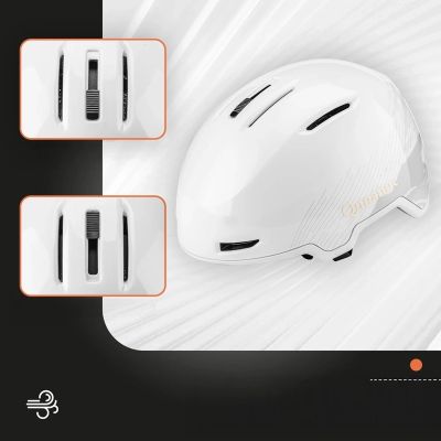 2. Qunature 10130003002 Ski Helmet with Earmuffs for Snowboard 54-58 cm - White