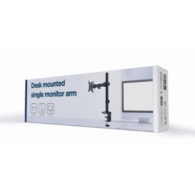 12. GEMBIRD ADJUSTABLE DESK MONITOR ARM/HOLDER 17-32, VESA 100X100MM, UP TO 9 KG