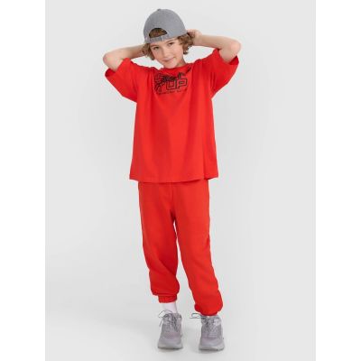 6. Oversized T-shirt with children's print 4F 4FJRSS25TTSHU3296-62S