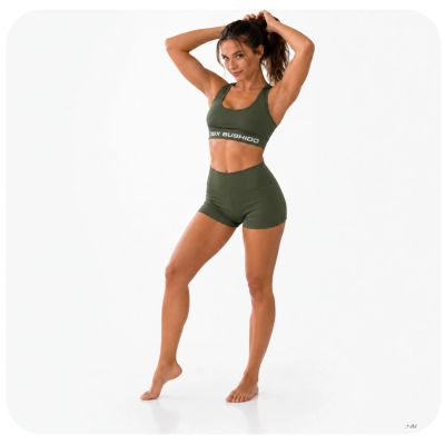 4. Women's Cropped Top ARMY GREEN COMBATWEAR | DBX Bushido