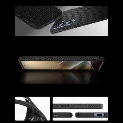 11. Spigen Liquid Air Case for Samsung Galaxy S25+ - Matte Black