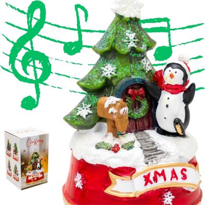 7. PLAYING PENGUIN CHRISTMAS DECORATION