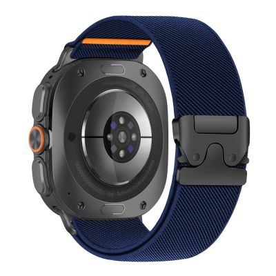 2. Tech-Protect Nylon Clasp for Samsung Galaxy Watch Ultra 47mm - Navy Blue
