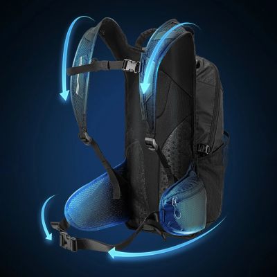 2. Rockbros H9 city backpack 20 l lightweight waterproof - black