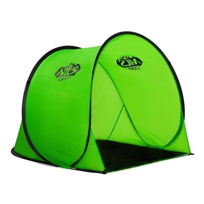 11. NILS CAMP NC3173 self-pitching beach tent, green