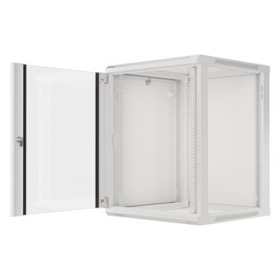 8. Lanberg WF01-6615-10S 15U Rack Wall-mounted Cabinet Gray