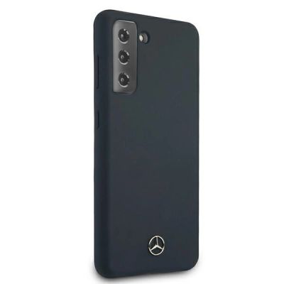 3. Mercedes Silicone Line Case for Samsung Galaxy S21 - Blue
