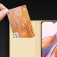 15. Dux Ducis Skin Pro Case For Xiaomi Redmi 11A / Poco C55 / Redmi 12C Cover Flip Card Wallet Stand Gold