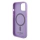 7. Guess Saffiano MagSafe case for iPhone 15 Plus - purple