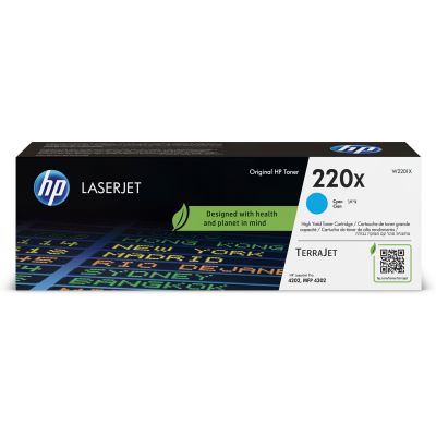 10. HP Original 220X LaserJet Cyan Toner Cartridge