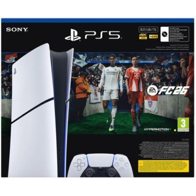 6. Sony PlayStation 5 Digital 825GB + EA Sports FC26 console