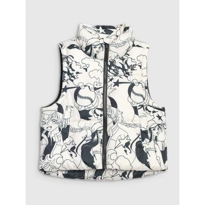 9. Girls' down vest with synthetic filling 4F 4FJRAW25TVJAF320-11A
