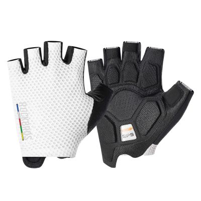 Rockbros TLS004 ROAD TO SKY Short Shock Absorbing Cycling Gloves L - White