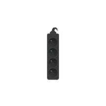 Lanberg PS0-04E-0100-IEC-BK extension cable (1m; black)