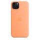5. Silicone case with MagSafe sorbet orange iPhone 15 Plus