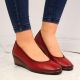 3. Red wedge pumps W Vinceza