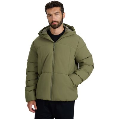 Men's down jacket 4F M0710 khaki 4FWAW25TDJAM0710 43S