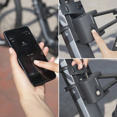 4. Rockbros 32210826001 Fingerprint Bike Lock - Black