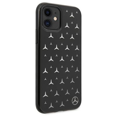 5. Mercedes Silver Stars Pattern Case for iPhone 11 / Xr - Black