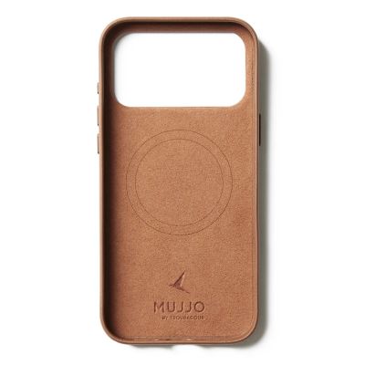 3. Mujjo Wallet Leather Case - MagSafe compatible leather case for iPhone 17 Pro Max (tan)