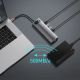 20. Baseus Metal Gleam 11in1 multifunctional USB Type C HUB - 3x USB 3.2 Gen 1 5Gbps / USB Type C PD 100W / 3.5 mm mini jack AUX / VGA Full HD 60Hz / 2x HDMI 4K 30Hz / TF and SD card reader / RJ45 1Gbps gray (CAHUB-CT0G)