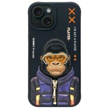 Nimmy Cool&Cute 2.0 Monkey case for iPhone 15 - black