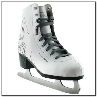 5. Nils Extreme Figure Skates white size 37 NF496S