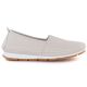 Women's beige leather slip-on shoes S.Barski LR61-7051