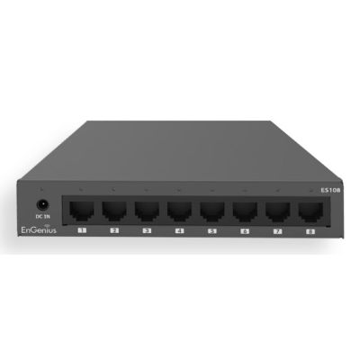 3. EnGenius ES108 Network Switch Unmanaged Gigabit Ethernet (10/100/1000) Black