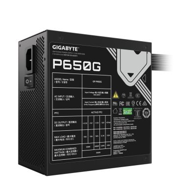 10. Gigabyte P650G 650W 120mm 80+Gold Power Supply