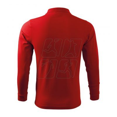 4. Polo shirt Malfini Single J. LS M MLI-21107 red