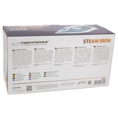 15. Esperanza Ceramic EHI002 steam iron (2200W; blue)
