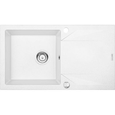 Single-bowl granite sink with drainer ZQJ A113 5908212092514