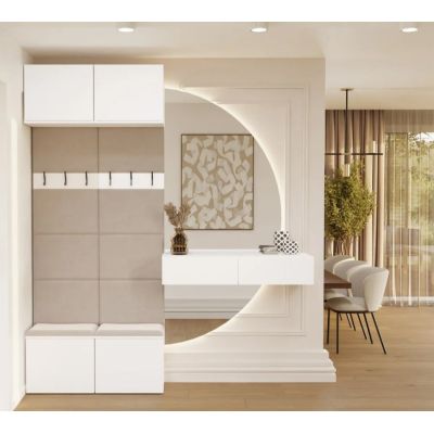 5. HAGA II 2W Hallway Wardrobe, White