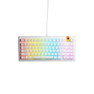 2. Glorious Gaming GMMK 3 HE 75% Prebuilt USB Keyboard QWERTY US English White