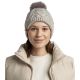3. Buff Knitted Fleece Caryn Beanie 13674301410 Grey One size