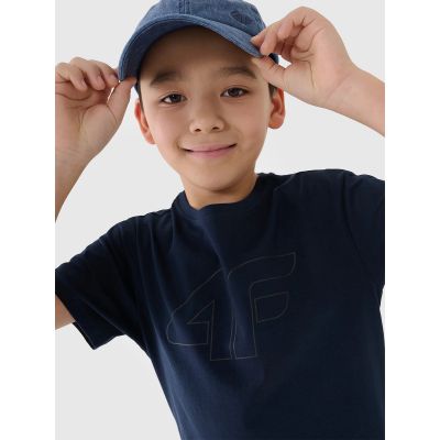 5. Boy's printed T-shirt 4F 4FJWMM00TTSHM2331-31S