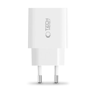 4. Tech-Protect NC20W wall charger USB-C port - white